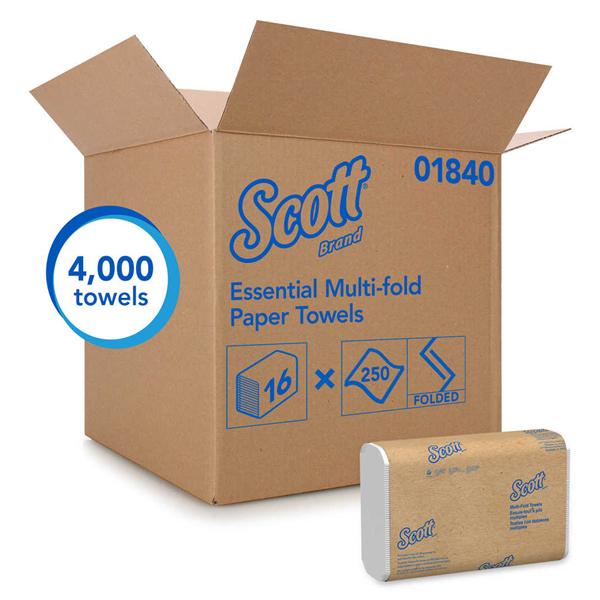 Towel Scott Multifold White 9.2 in x 9.4 in 4000/Ca